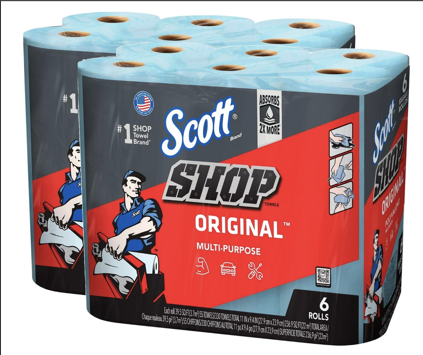 Scott Shop Towels - 6 - 12 - 24 Ruller - Bilde 2